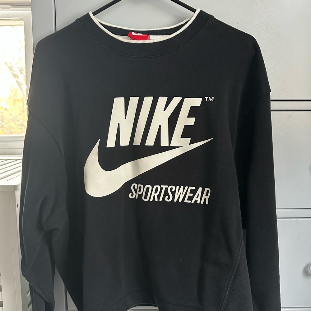 Nike Black and White Logo Sweatshirt